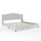 Martha Stewart Amelia King Upholstered Platform Bed w/Curved Headboard and Cushioned Siderails, Wood Slat, Gray TW-3WDB02-K-GY-MS - alternate 7